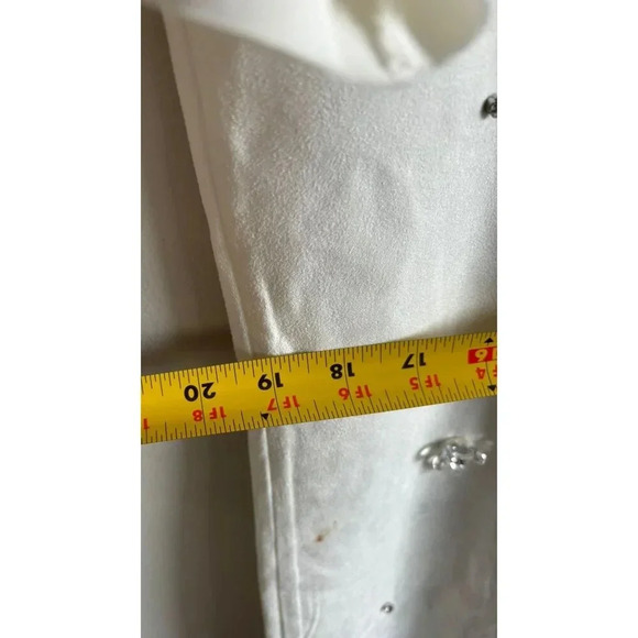 Zara Womens Short Sleeve with Crystal White Floral T Shirt Dress Sz L - Picture 11 of 13